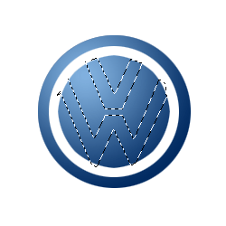 PS教程！教你制作一个精致的大众汽车LOGO